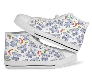 Print Pattern Koala Men Women’s High Top Shoes