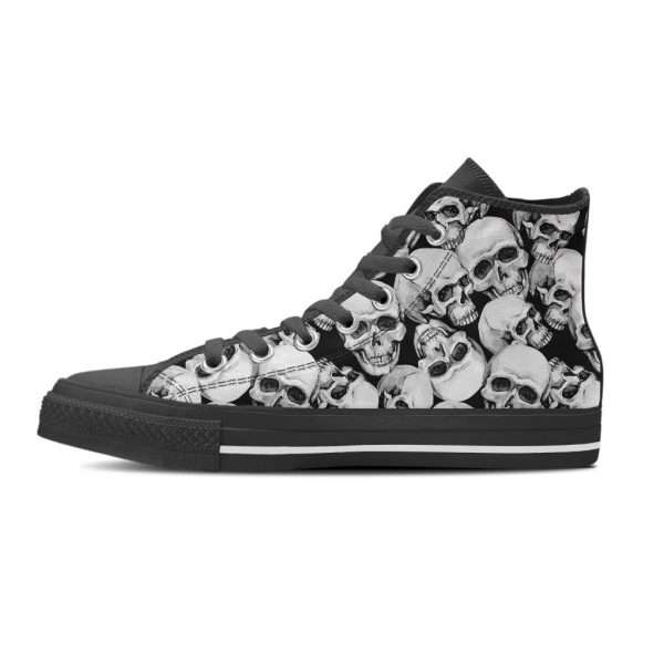 Skull Men’s High Top Shoes